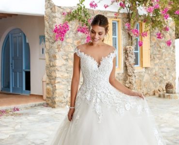 101 Brides dresses with shoulder to shoulder neckline for 2020