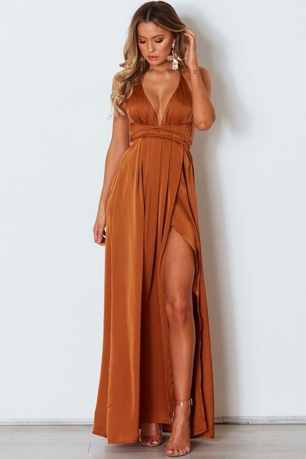 20 long dresses in earthy tones for wedding