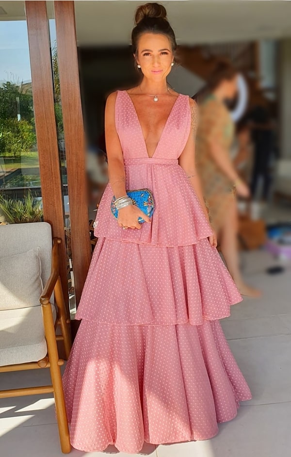 pink party dress with ruffled skirt party dresses trend in 2020