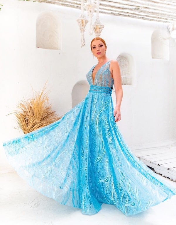 Blue tiffany dress 20 long wedding dresses Wedding Feed