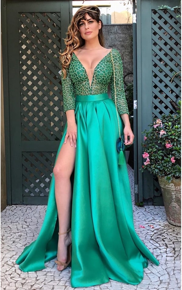 green dress for graduation 2020