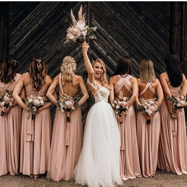 multiforma mooring party dress: photo idea for bridesmaids