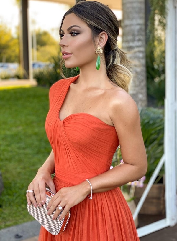 one shoulder party dress