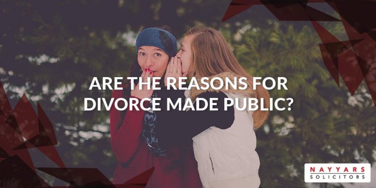 Are grounds for divorce made public?