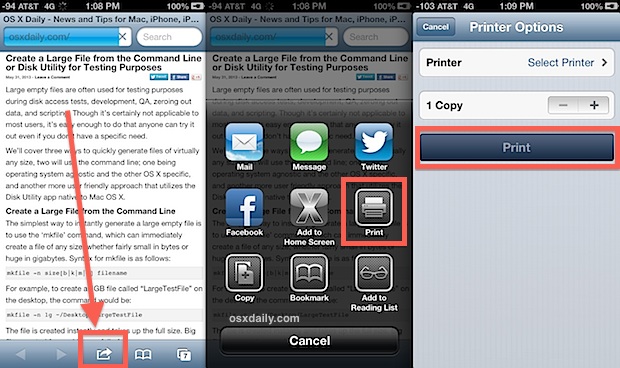 Can I Print directly from my iPhone?