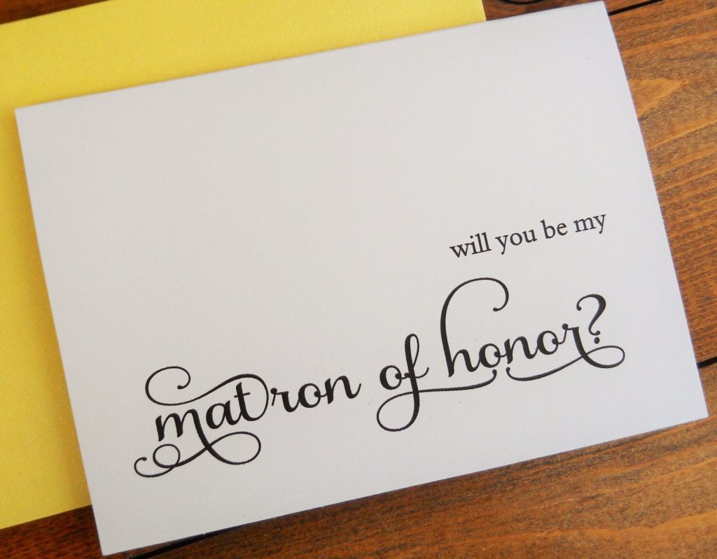 Can a matron of honor be divorced?