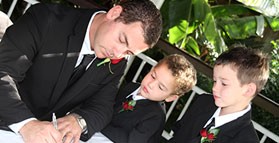 Can my brother be a witness at my wedding?