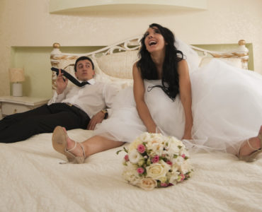 Can the bride and groom sleep together the night before the wedding?