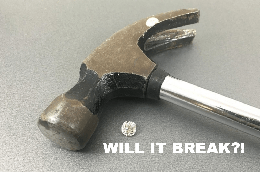 Can you break a diamond with a hammer?