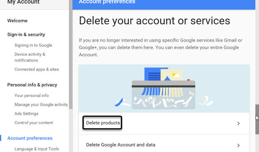Can you delete a Gmail account?