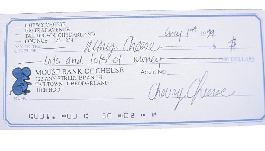 Can you deposit a check with 2 names on it?