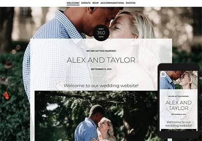 Can you make your wedding website private?