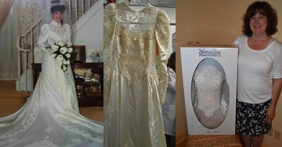 Can you restore a yellowed wedding dress?