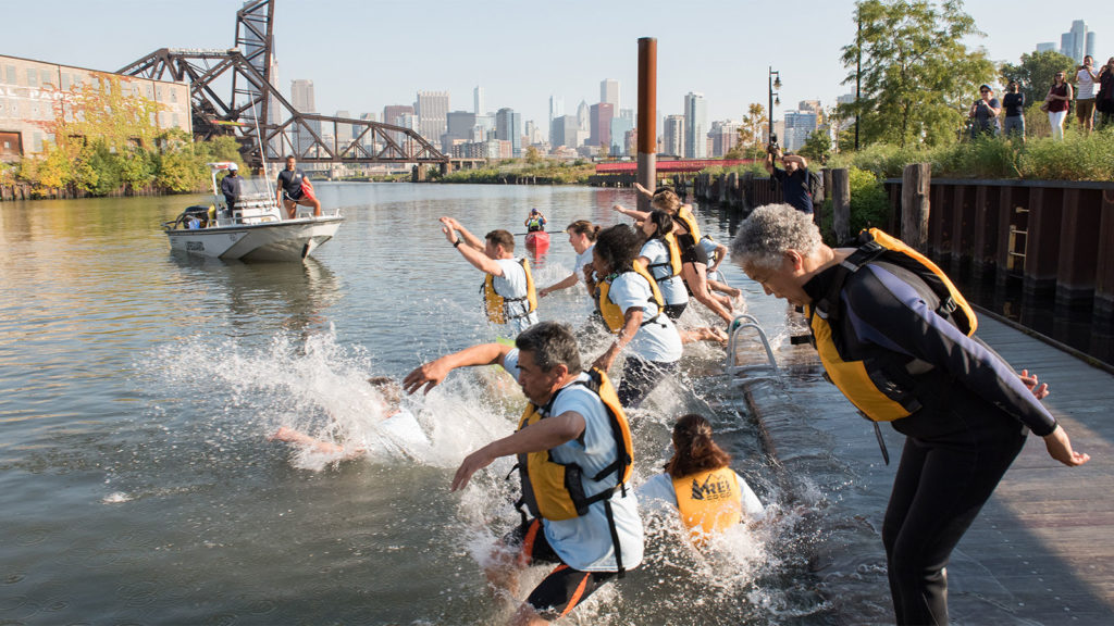 Can you swim in the Chicago River?