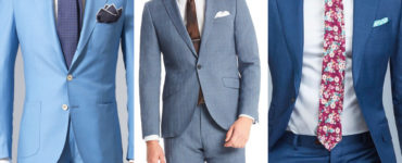 Can you wear a light blue suit to a wedding?