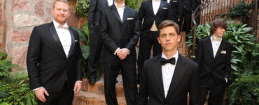 Do groomsmen rent or buy suits?