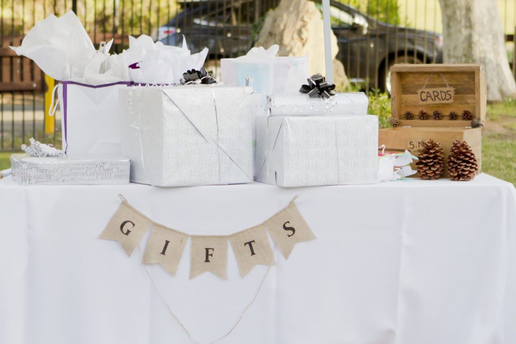 Do you bring gifts to a wedding reception?