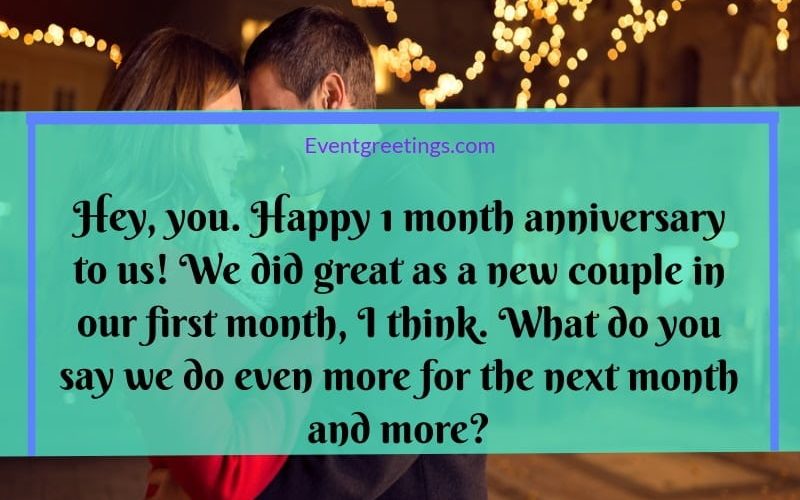 Do you celebrate a 2 month anniversary?