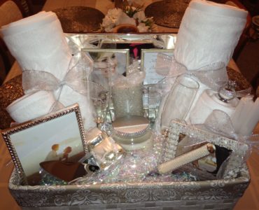Do you eat or open gifts first at a bridal shower?