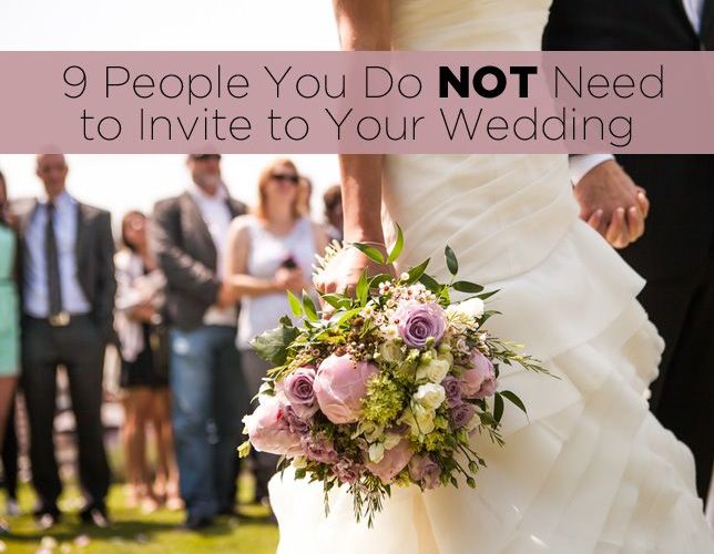 Do you invite everyone to a destination wedding?