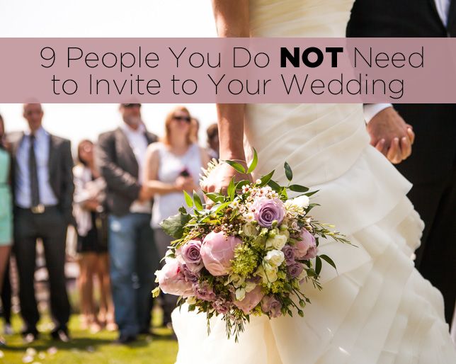 Do you invite everyone to a destination wedding?