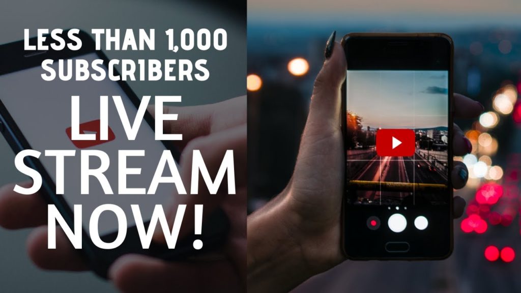 Do you need 1000 subscribers on YouTube to live stream?