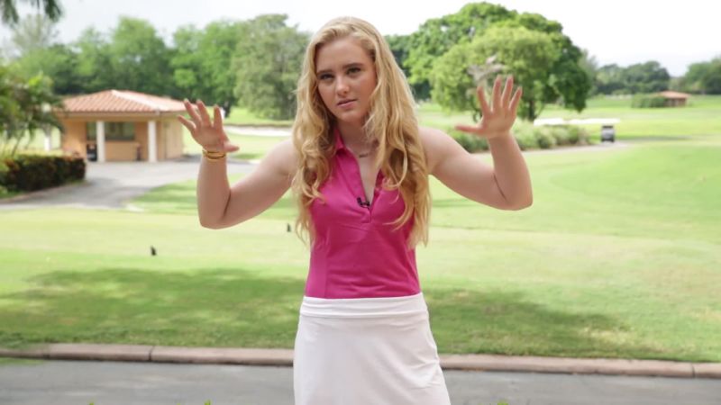 Does Kathryn Newton play golf?