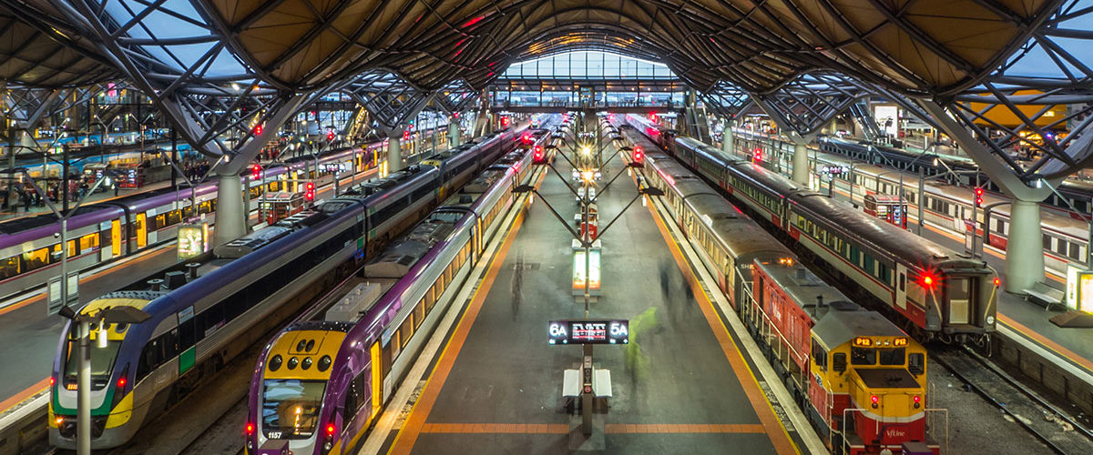 Does Melbourne Airport have a train station?