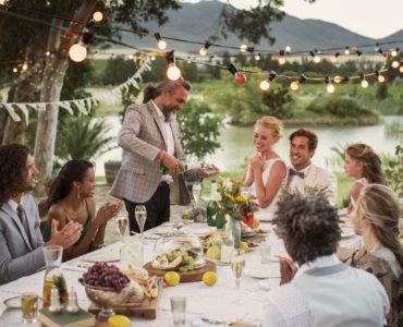 Does a reception include dinner?