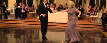 Does the groom dance with his mother?