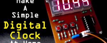 How can I make a digital clock at home?