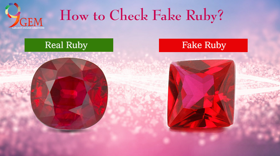 How can you tell if a pink stone is real?