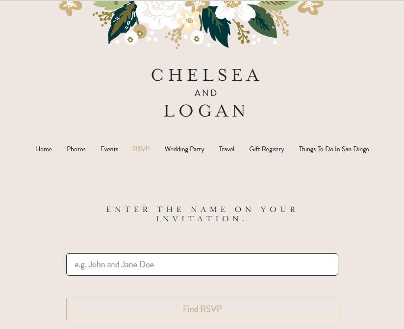 How do I add RSVP to Minted site?