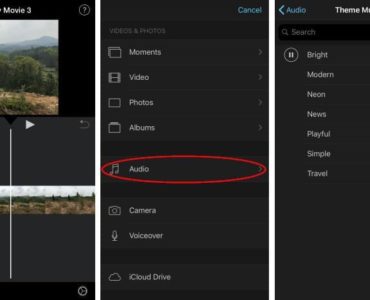 How do I add music to my iMovie?
