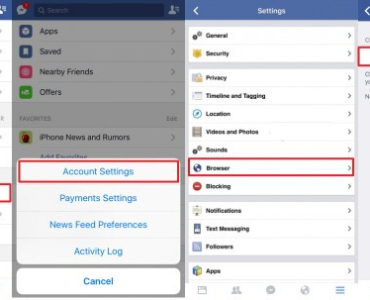 How do I clear my Facebook cache?
