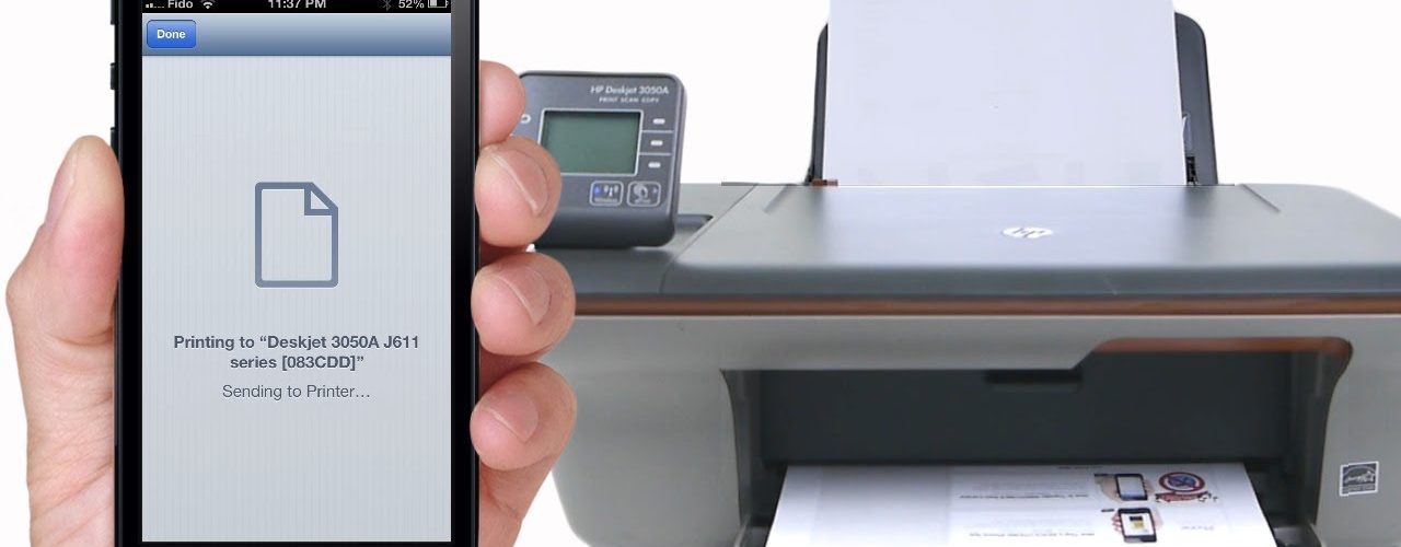 How do I connect my phone to my printer via USB?