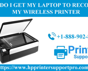 How do I get my laptop to recognize my wireless printer?
