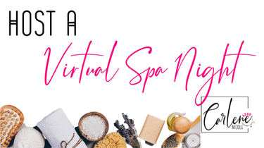 How do I host a virtual spa night?
