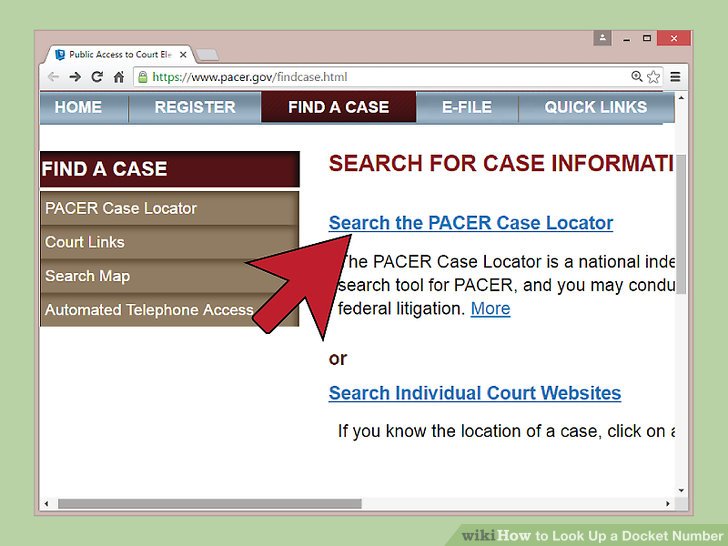 How Do I Look Up A Case 