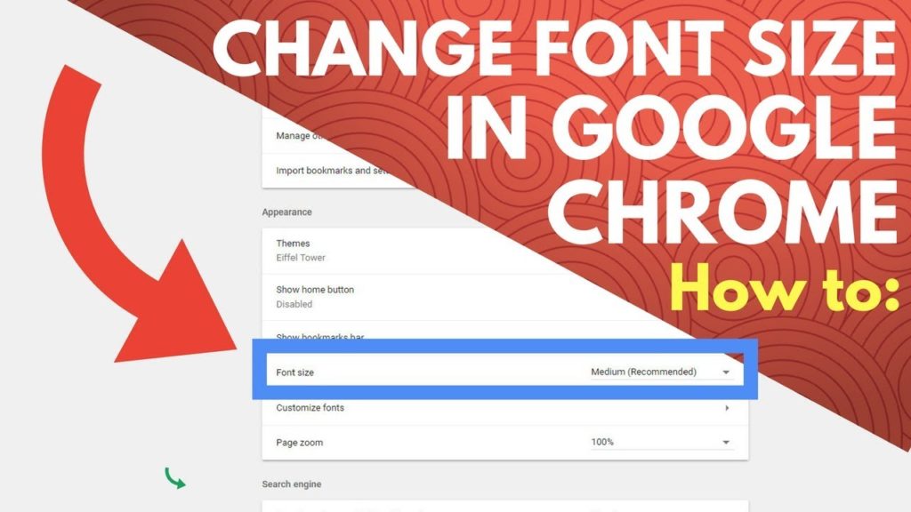 How do I reduce the font size in Google Chrome?