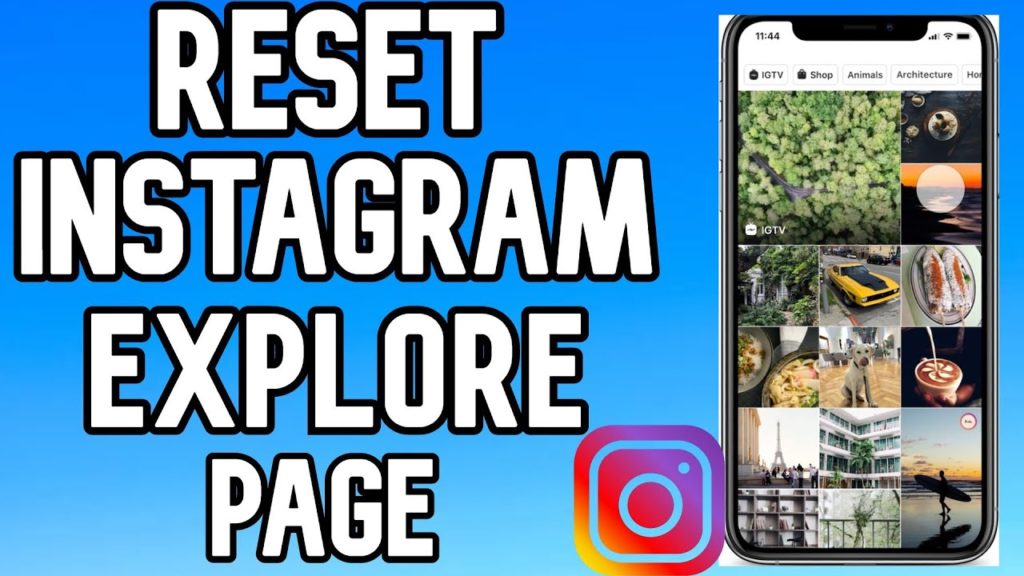 How do I reset my Instagram explore 2020?