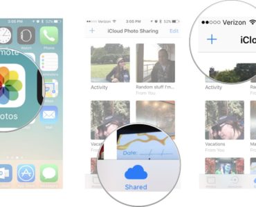 How do I share a photo album?
