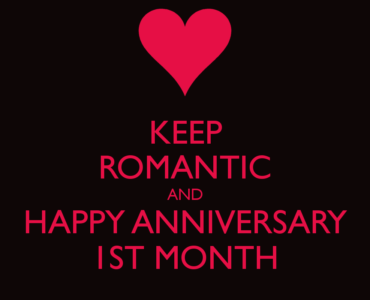 How do I wish my boyfriend a one month anniversary?