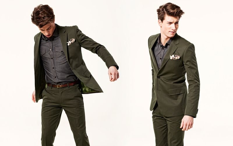 How do men style green?