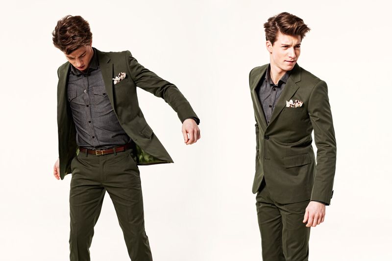 How do men style green?