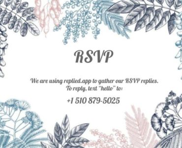 How do you RSVP via text?