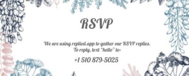 How do you RSVP via text?