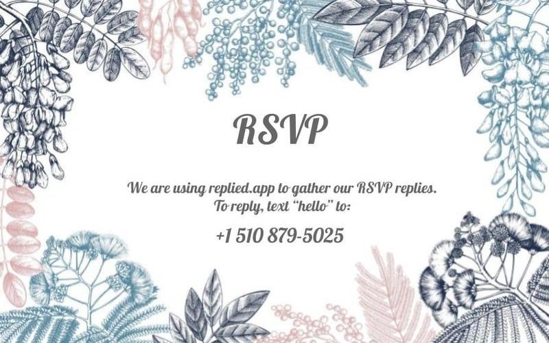 How do you RSVP via text?