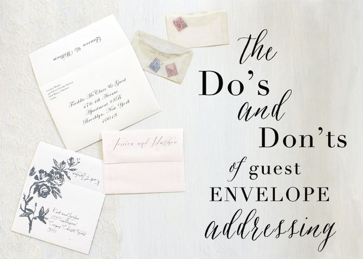 How do you address an informal wedding invitation?