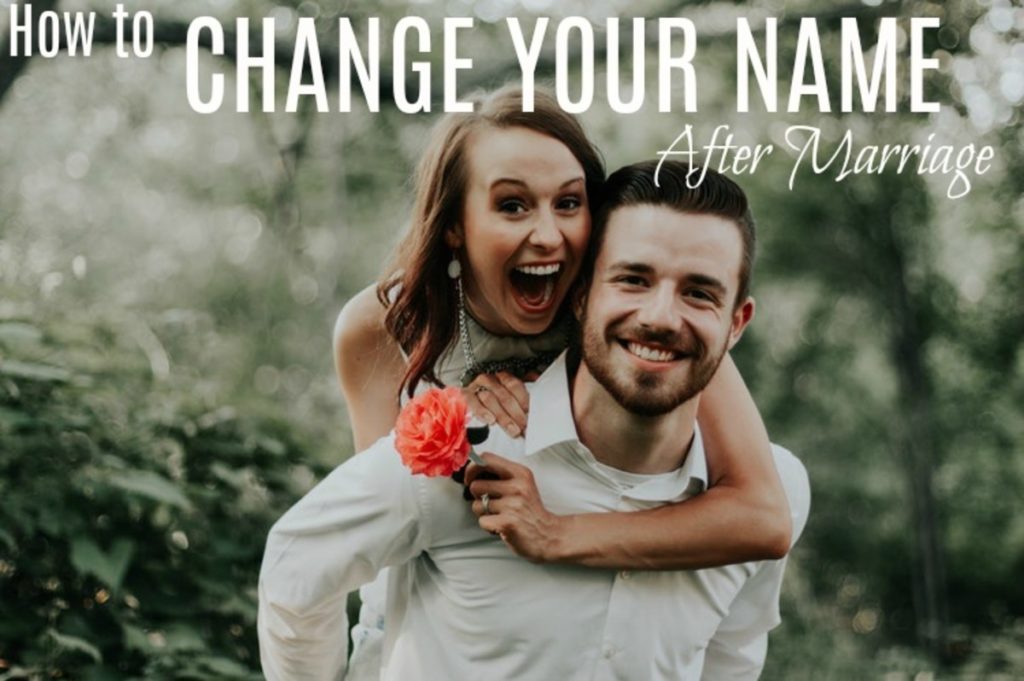 How do you change your name after you're married?